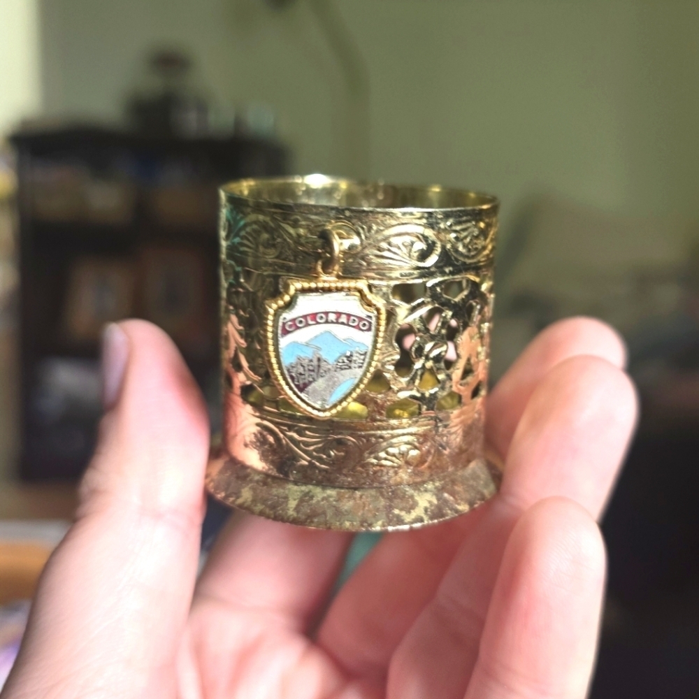 Vintage Colorado Magnetic Bobby Pin/Hairpin Holder Cup